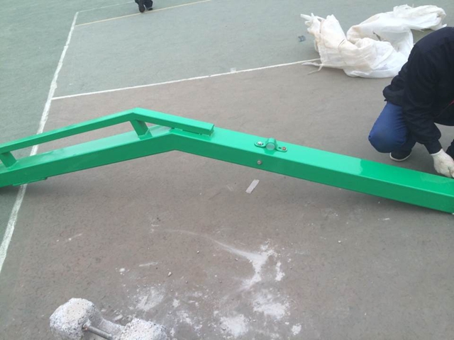 GYTY-A008移動(dòng)式綠色單臂籃球架