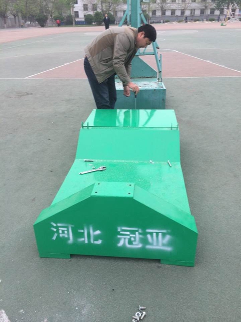 GYTY-A008移動(dòng)式綠色單臂籃球架