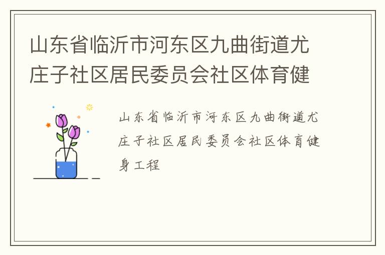 山東省臨沂市河?xùn)|區(qū)九曲街道尤莊子社區(qū)居民委員會社區(qū)體育健身工程