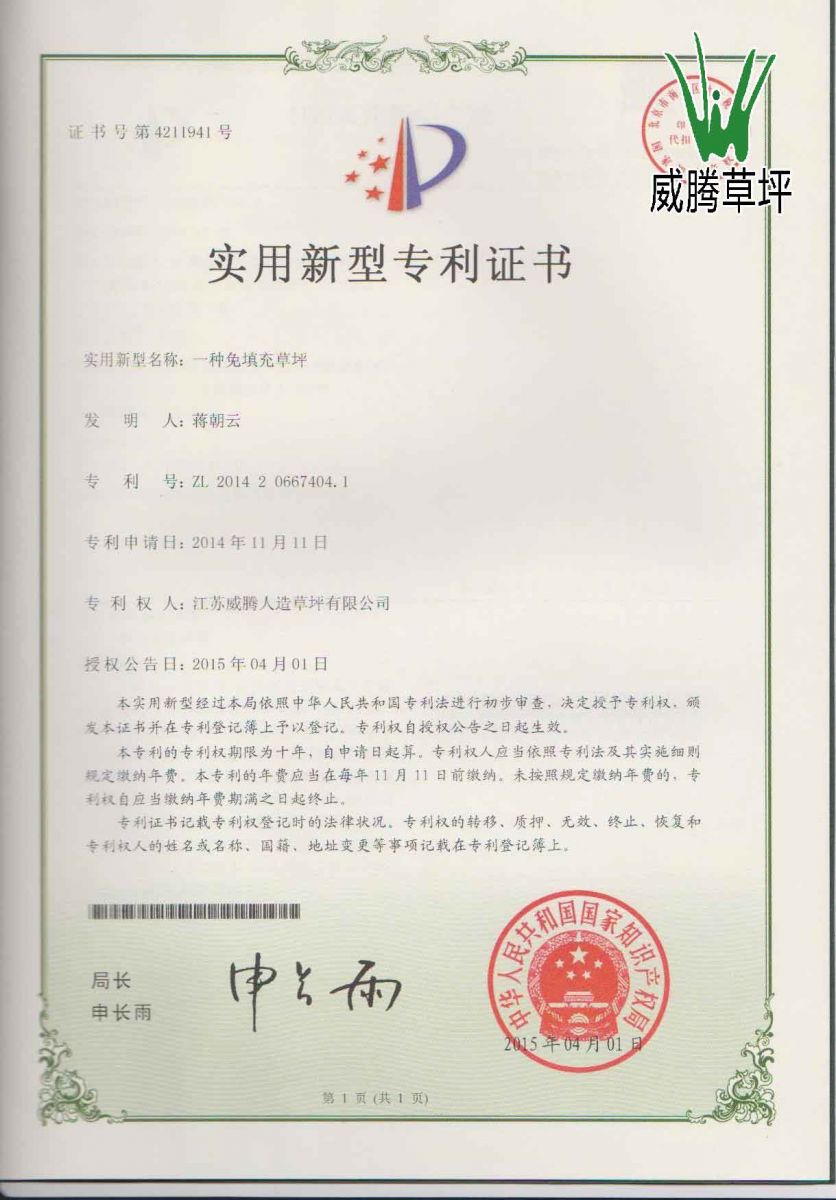 免填充足球場(chǎng)人造草坪