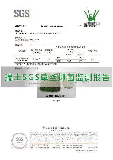 威騰草坪 SGS抑菌檢測(cè)認(rèn)證