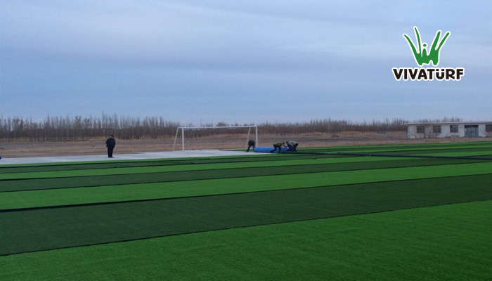 甘肅酒泉人造草坪足球場-威騰人造草坪