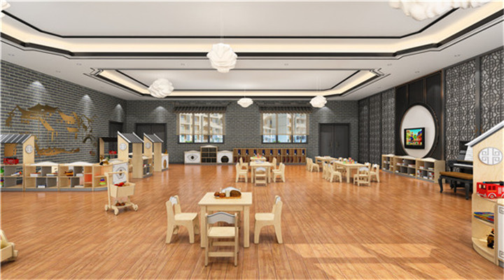 南方幼兒園室內(nèi)整體設(shè)計:新中式教室 南方幼兒園室內(nèi)整體設(shè)計:新中式教室