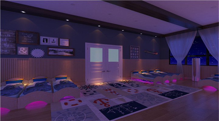 南方幼兒園室內(nèi)整體設(shè)計：現(xiàn)代幼兒園寢室