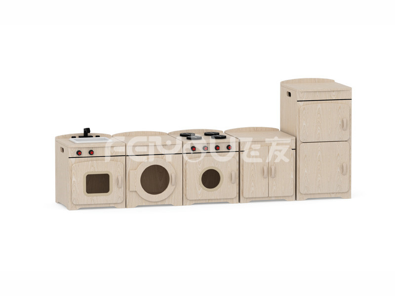 互動(dòng)多功能兒童實(shí)木組合柜-010