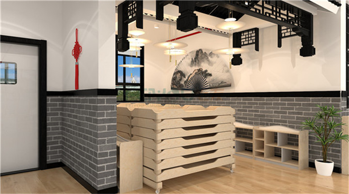 南方幼兒園室內(nèi)整體設(shè)計:中式教室 南方幼兒園室內(nèi)整體設(shè)計:中式教室