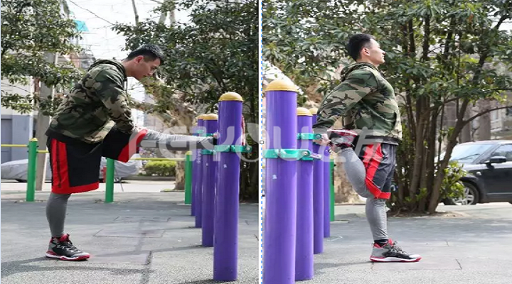 巧用室外健身器材進(jìn)行肌肉拉伸 巧用室外健身器材進(jìn)行肌肉拉伸