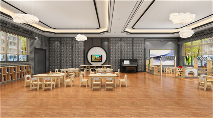 南方幼兒園室內(nèi)整體設(shè)計:新中式教室 南方幼兒園室內(nèi)整體設(shè)計:新中式教室