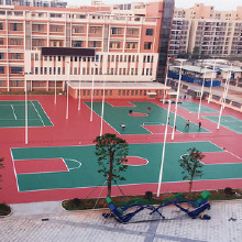 【水澤士】廠家批發(fā)學校操場硅pu球場材料 室外籃球場塑膠地面硅pu籃球場施工 硅pu球場 硅pu網(wǎng)球場施工
