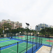 【藝創(chuàng)】新國標硅pu球場廠家施工 安徽室外丙烯酸籃球場地坪工程