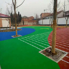 PU球場跑道，硅pu羽毛球場