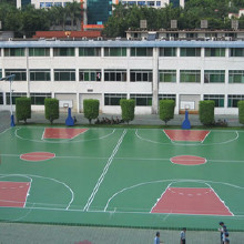 廠家直銷新國標球場硅pu球場材料 硅PU籃球場 戶外運動場地硅pu籃球場施工 硅PU球場