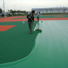 定制戶外運動場硅pu材料羽毛球場籃球場學校丙烯酸全國施工